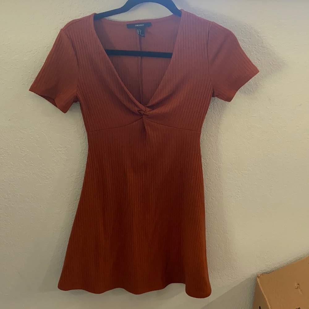 Burnt orange forever 21 dress